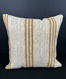 Turkish Hemp Pillow Cushion Natural Beige Brown Cushion Cover 20x20 #30622