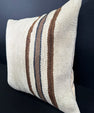 Turkish Hemp Pillow Cushion Natural Beige Brown Cushion Cover 20x20 #30618