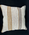 Turkish Hemp Pillow Cushion Natural Beige Brown Cushion Cover 20x20 #30599