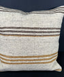 Turkish Hemp Pillow Cushion Natural Beige Brown Cushion Cover 20x20 #30599