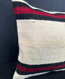 Turkish Hemp Pillow Cushion Natural Beige Black Cushion Cover 20x20 #30654