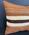 Turkish Hemp Pillow Cushion Natural Beige Brown Cushion Cover 20x20 #30653