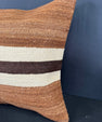 Turkish Hemp Pillow Cushion Natural Beige Brown Cushion Cover 20x20 #30653