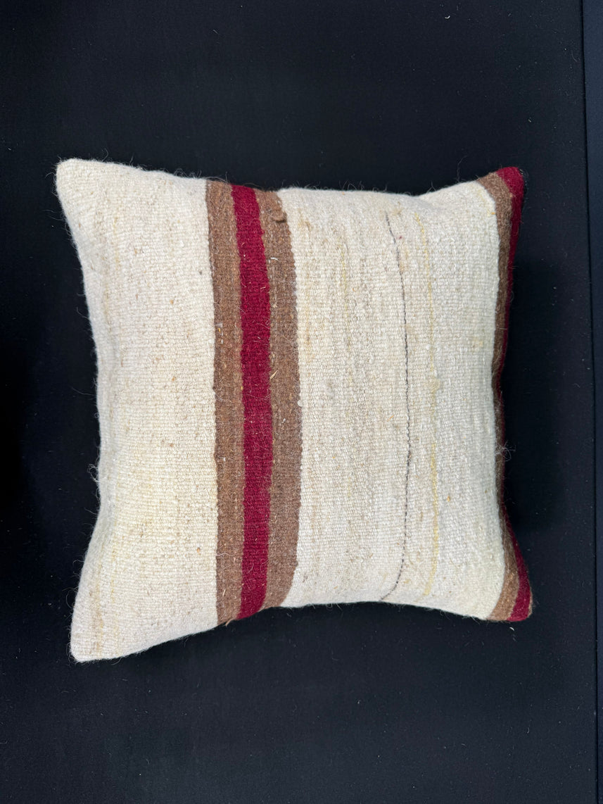Turkish Hemp Pillow Cushion Natural Beige Brown Cushion Cover 20x20 #30652
