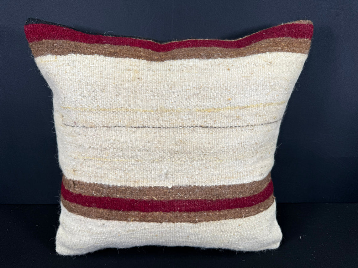 Turkish Hemp Pillow Cushion Natural Beige Brown Cushion Cover 20x20 #30652