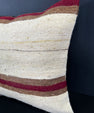Turkish Hemp Pillow Cushion Natural Beige Brown Cushion Cover 20x20 #30652