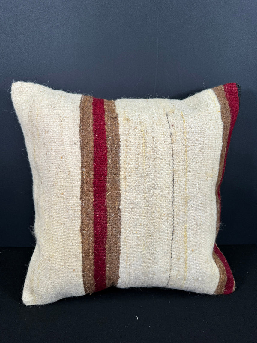 Turkish Hemp Pillow Cushion Natural Beige Brown Cushion Cover 20x20 #30652
