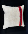 Turkish Hemp Pillow Cushion Natural Beige Red Cushion Cover 20x20 #30647