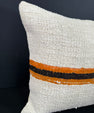Turkish Hemp Pillow Cushion Natural Beige Orange Cushion Cover 20x20 #30598
