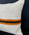 Turkish Hemp Pillow Cushion Natural Beige Orange Cushion Cover 20x20 #30598