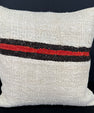 Turkish Hemp Pillow Cushion Natural Beige Black Cushion Cover 20x20 #30597