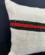 Turkish Hemp Pillow Cushion Natural Beige Black Cushion Cover 20x20 #30597