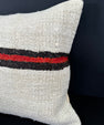 Turkish Hemp Pillow Cushion Natural Beige Black Cushion Cover 20x20 #30597