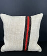Turkish Hemp Pillow Cushion Natural Beige Black Cushion Cover 20x20 #30597