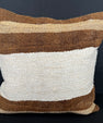 Turkish Hemp Pillow Cushion Natural Beige Brown Cushion Cover 20x20 #30596