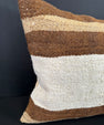 Turkish Hemp Pillow Cushion Natural Beige Brown Cushion Cover 20x20 #30596