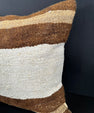 Turkish Hemp Pillow Cushion Natural Beige Brown Cushion Cover 20x20 #30596