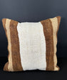 Turkish Hemp Pillow Cushion Natural Beige Brown Cushion Cover 20x20 #30596