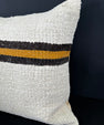 Turkish Hemp Pillow Cushion Natural Beige Black Cushion Cover 20x20 #30687
