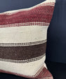 Turkish Hemp Pillow Cushion Natural Beige Red Cushion Cover 20x20 #30686