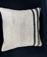 Turkish Hemp Pillow Cushion Natural Beige Black Cushion Cover 20x20 #30685