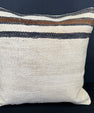 Turkish Hemp Pillow Cushion Natural Beige Black Cushion Cover 20x20 #30685
