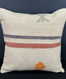 Turkish Hemp Pillow Cushion Natural Beige Red Cushion Cover 20x20 #30684