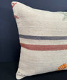 Turkish Hemp Pillow Cushion Natural Beige Red Cushion Cover 20x20 #30684