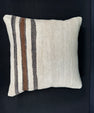 Turkish Hemp Pillow Cushion Natural Beige Black Cushion Cover 20x20 #30682