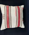 Turkish Hemp Pillow Cushion Natural Beige Red Cushion Cover 20x20 #30683