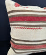 Turkish Hemp Pillow Cushion Natural Beige Red Cushion Cover 20x20 #30683