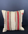 Turkish Hemp Pillow Cushion Natural Beige Red Cushion Cover 20x20 #30683