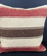 Turkish Hemp Pillow Cushion Natural Beige Red Cushion Cover 20x20 #30600