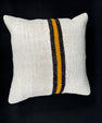 Turkish Hemp Pillow Cushion Natural Beige Black Cushion Cover 20x20 #30591
