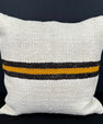 Turkish Hemp Pillow Cushion Natural Beige Black Cushion Cover 20x20 #30591