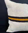 Turkish Hemp Pillow Cushion Natural Beige Black Cushion Cover 20x20 #30591