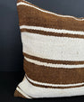 Turkish Hemp Pillow Cushion Natural Beige Brown Cushion Cover 20x20 #30592