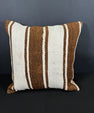 Turkish Hemp Pillow Cushion Natural Beige Brown Cushion Cover 20x20 #30592
