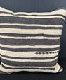 Turkish Hemp Pillow Cushion Natural Beige Black Cushion Cover 20x20 #30593