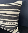 Turkish Hemp Pillow Cushion Natural Beige Black Cushion Cover 20x20 #30593