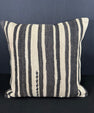 Turkish Hemp Pillow Cushion Natural Beige Black Cushion Cover 20x20 #30593