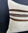 Turkish Hemp Pillow Cushion Natural Beige Brown Cushion Cover 20x20 #30681