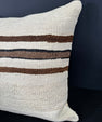 Turkish Hemp Pillow Cushion Natural Beige Brown Cushion Cover 20x20 #30681