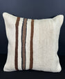 Turkish Hemp Pillow Cushion Natural Beige Brown Cushion Cover 20x20 #30681