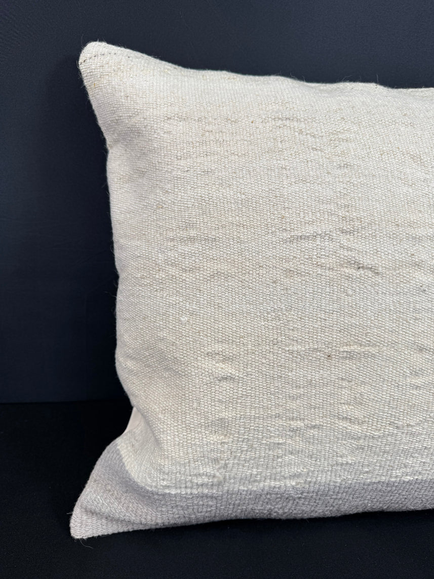 Turkish Hemp Pillow Cushion Natural Beige Light Gray Cushion Cover 20x20 #18183