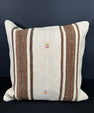 Turkish Hemp Pillow Cushion Natural Beige Brown Cushion Cover 20x20 #18167