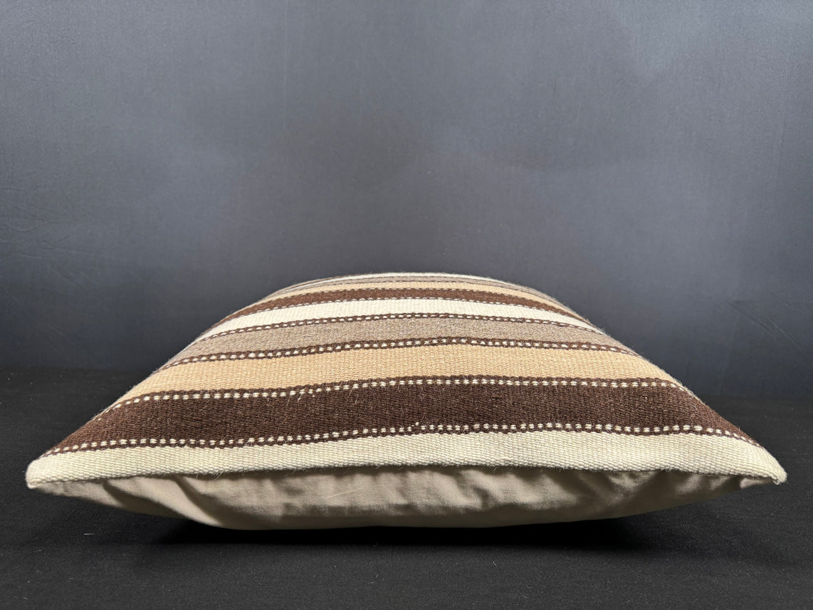 Turkish Hemp Pillow Cushion Natural Beige Brown Cushion Cover 20x20 #18187