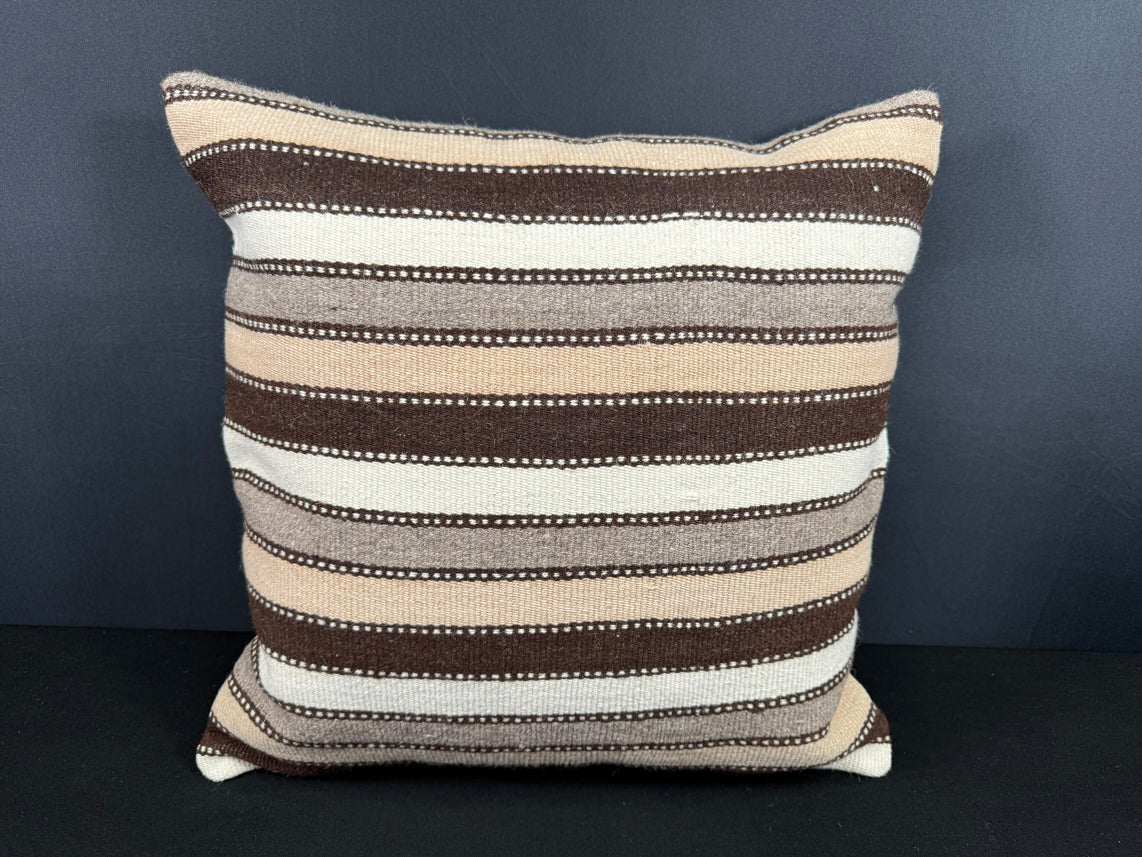 Turkish Hemp Pillow Cushion Natural Beige Brown Cushion Cover 20x20 #18187