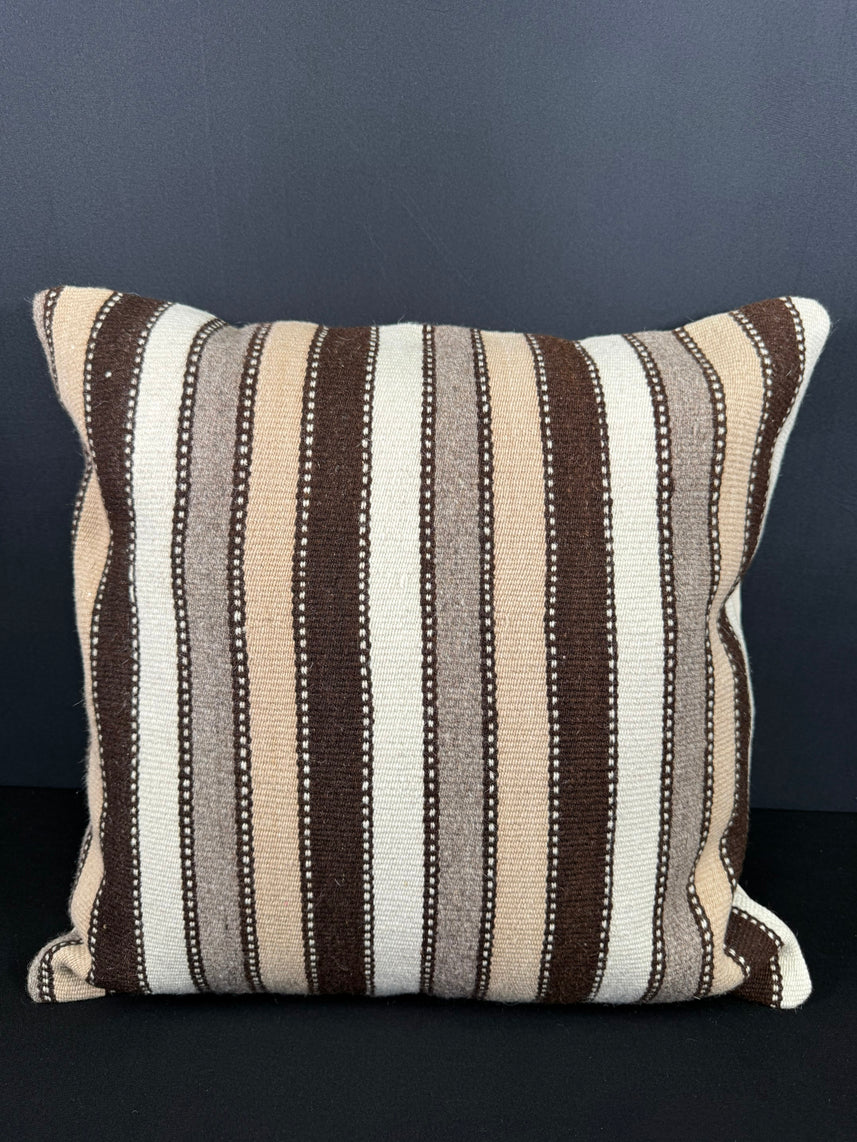 Turkish Hemp Pillow Cushion Natural Beige Brown Cushion Cover 20x20 #18187