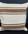 Turkish Hemp Pillow Cushion Natural Beige Brown Cushion Cover 20x20 #18172